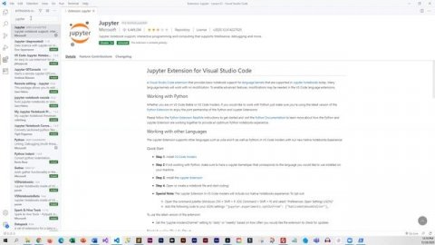adding python extensions to vscode
