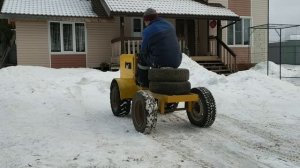 мини - кировец. к 700. первые движения