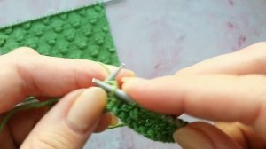 Лицевая гладь с обвитыми петлями/ Лаконичный эффектный универсальный  узор спицами