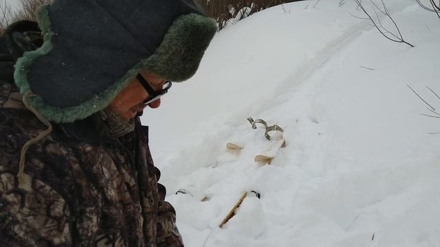 Зимняя рыбалка. Суп на костре. Поход. Снежный лес, луга и охотничьи лыжи. Река Просница. Река Вятка