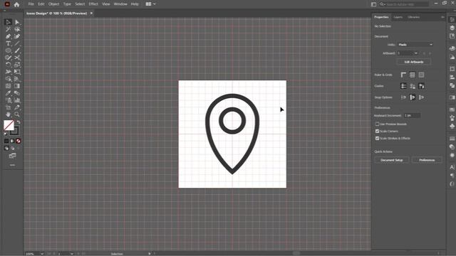 Minimalistic Icons Design with Grid | Adobe Illustrator Tutorial