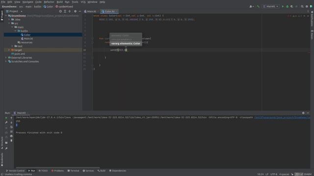 Enum Class in Kotlin | Java