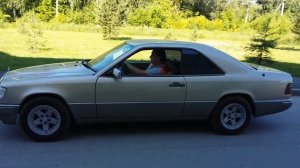 Сделал сход-развал колёс/Мерседес W124 купе/Ландшафтный дизайн