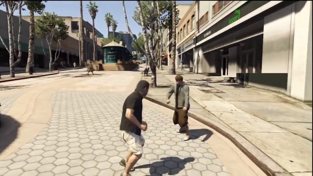 GTA V GTA 5 Жестокие схватки,драки (Накауты)!