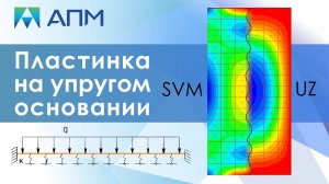 Пластинка на упругом основании с произвольным закреплением контура.