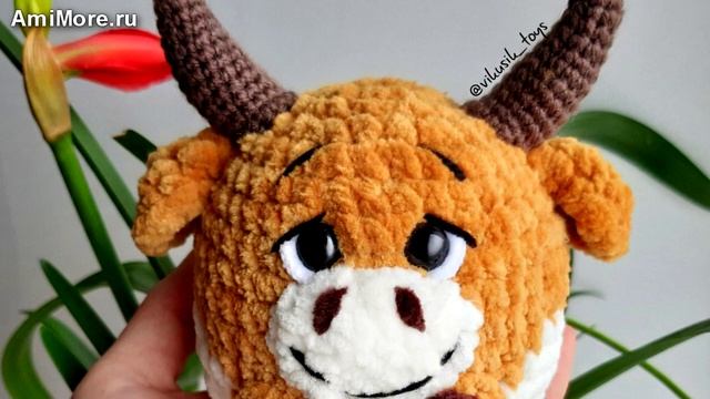 Амигуруми: схема Бычок Сеня. Игрушки вязаные крючком - Free crochet patterns.