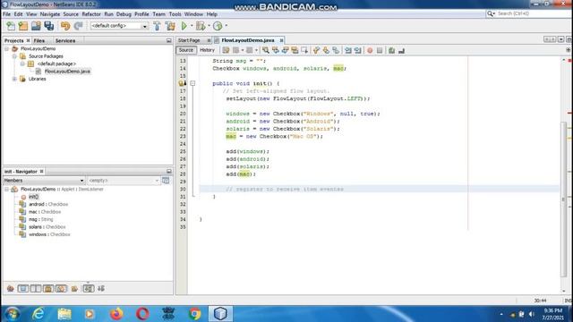 Java the complete Reference Ninth Edition (Chapter 26) Example (11) FlowLayout смотреть онлайн