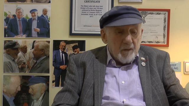 Nearly 100 year old  Kindertransport Holocaust Survivor from Germany Walter Bingham