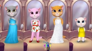 Моя говорящая Анджела ЧЕТЫРЕ КОШЕЧКИ #14 ДЕНЬ РОЖДЕНИЯ кошечек АНДЖЕЛА,СОНЯ,МИЛА,АНЯ