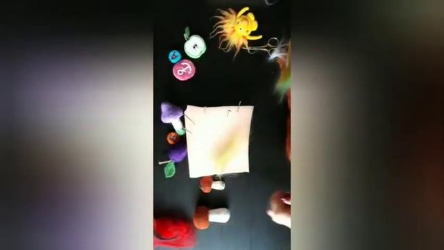 Валяние из шерсти .Техника сухого валяния .Игрушка "грибочек".Мастер класс .