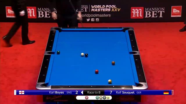 Karl Boyes vs Ralf Souquet | 2018 World Pool Masters | Quarter Final