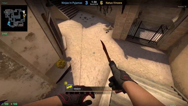 Edward vs NIP POV Demo | Edward против NIP от первого лица de_mirage смотреть онлайн