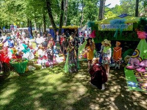 Карнавал в Гурьевске 2017. "Бабочка, бабочка по небу летит...".  Гурьевский парк. 03 июня 2017 г.