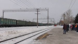 РА3-065 прибывает на станцию Мелеуз