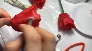 Тюльпаны из холодного фарфора /Алина Тесаева