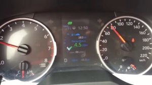 RAV4 XA50 2.5 L. Расход трасса