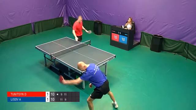 Туницын Дмитрий - Лисов Андрей Лига Про настольный теннис. Россия. League Pro Table Tennis