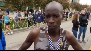 500 Festival Mini-Marathon USATF winner interview with Leonard Korir