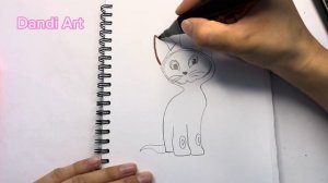 Рисуем и раскрашиваем!Котёнок ГАФ! Персонаж из мультфильма! Drawing and coloring!Как нарисовать кот