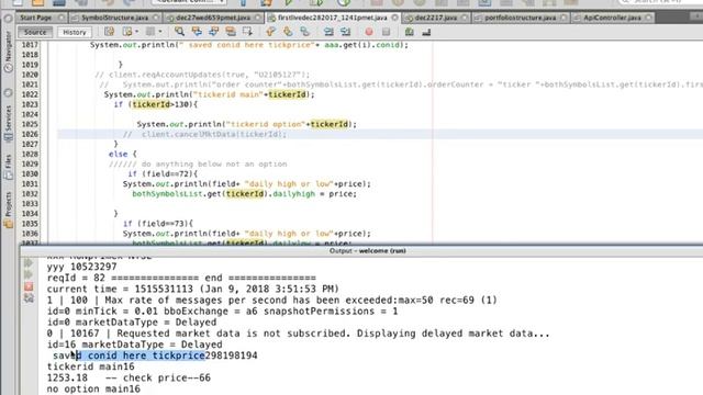 live stock options trading | scalping | limit and stop orders | java API Interactive Brokers смотреть онлайн