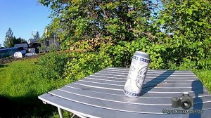 Slow motion (Стрельба по пивным банкам)