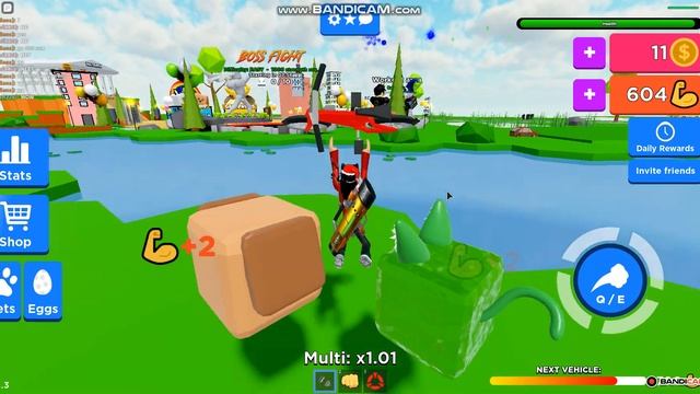 качаюсь с другом в роблоксе. Симулятор качка. смотреть онлайн