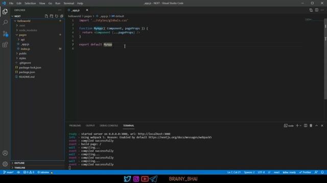 40. Next JS Project Structure ll React JS full Playlist 2022 ll Brainy Bhai