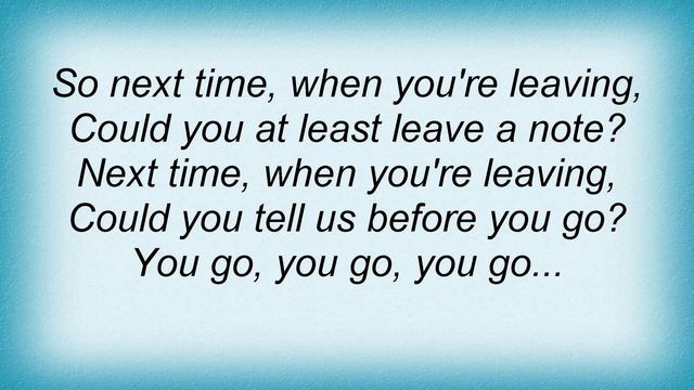 Missy Higgins - Leave A Note Lyrics смотреть онлайн