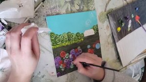 Мои ПРОДАЖИ КАРТИН на Etsy за ноябрь / Новая картина для Etsy / Мой опыт продаж картин на Etsy