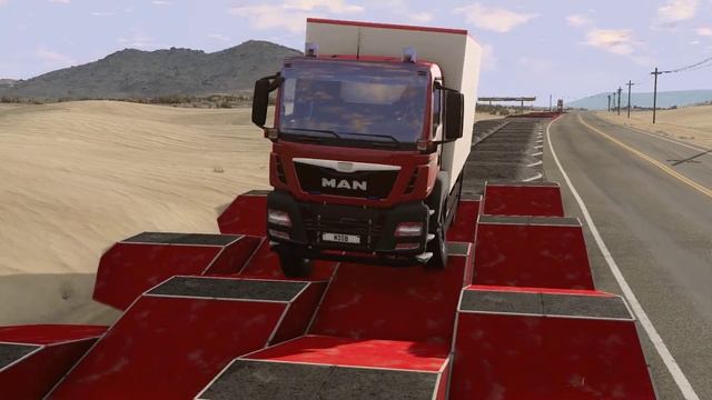 Cargo Box Man TGS Truck Extreme Satisfying Suspension Test смотреть онлайн