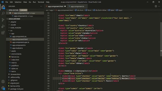 Template Driven Form in Angular | Angular Forms | Angular 13+ смотреть онлайн