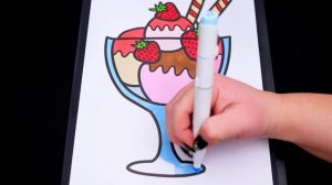 Color an Ice Cream Sundae Along With Me | COLOR ALONG WITH KIMMI