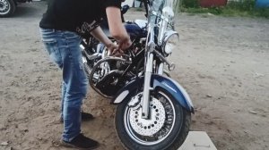 установка дуг на мотцикл Yamaha xvs 1100 от inoxBrothers