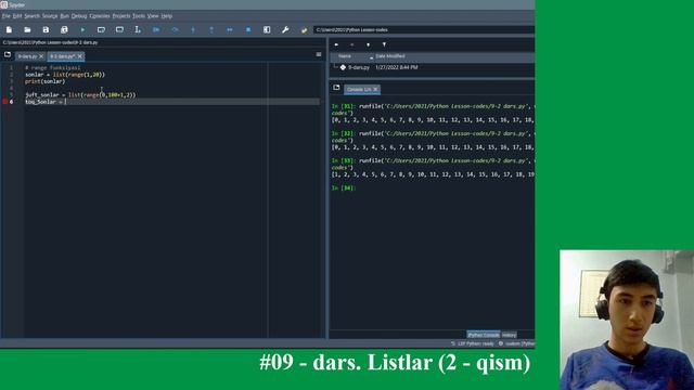 #9.4 - dars. Python | range funksiyasi nima?