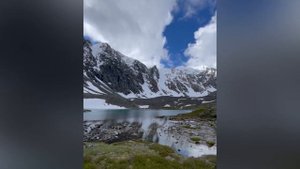 Горный Алтай, 2021 г., тропа на Алёнины озёра, ледник Маашей