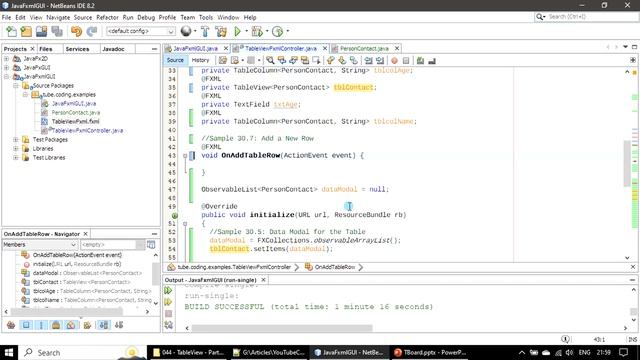TableView | Part 8 - Add Rows to Table on Button Click | JavaFx GUI Tutorial #44