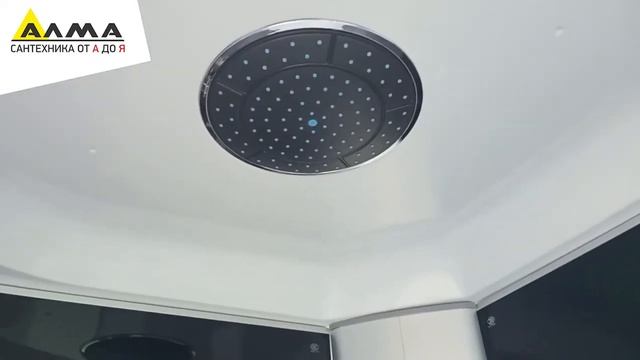 Распаковка Душевая кабина PROFLINE 8401 В (100x100) белый глубокий поддон, тонированное/черное стек смотреть онлайн