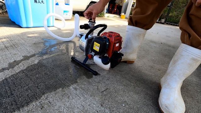 【エンジンポンプ 紹介】（株）丸山製作所 BP2541H 　ホンダミニ4サイクル搭載　ガソリンエンジン（HONDA）遊びと非常用に購入　Japanese engine pump смотреть онлайн