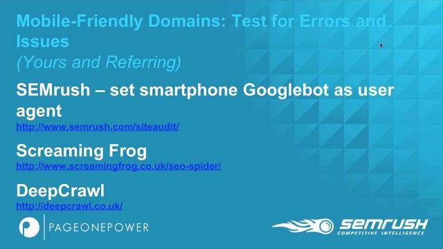 Page One Power webinar featuring Michael Stricker of SEMrush смотреть онлайн