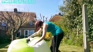 Inflating & playing with giant beachball 72