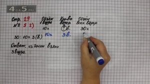 Страница 29 Задание 5 (Вариант 2) – Математика 3 класс Моро – Учебник Часть 1