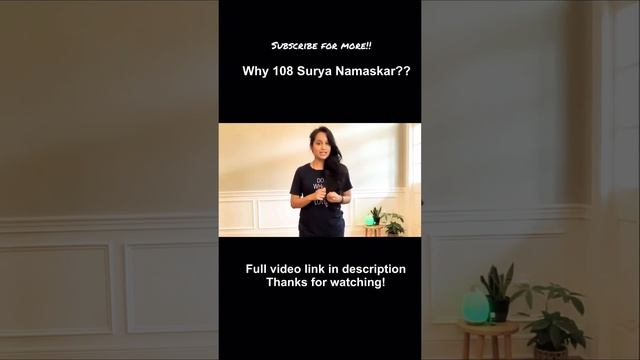 #shorts Why 108 Surya namaskar? Significance of 108 Number in Sun Salutations | Morning yoga