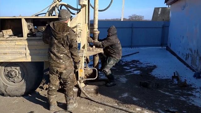 Бурение скважины, Зимой!. смотреть онлайн