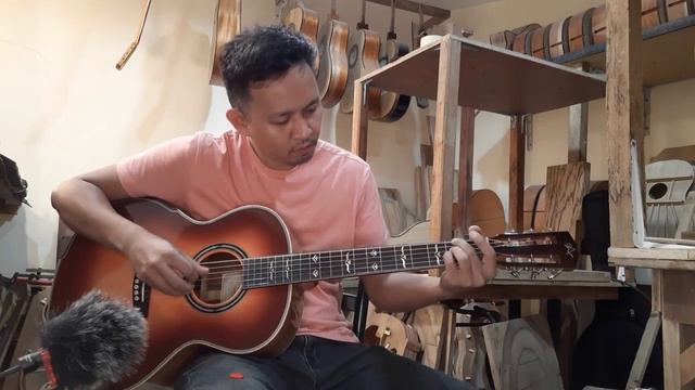 #164 Alama F model ft. Adirondack spruce top with Philippine Acacia back and sides. смотреть онлайн