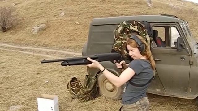 Benelli Supernova folding stock. Съемка для анализа ошибок стрелка. смотреть онлайн