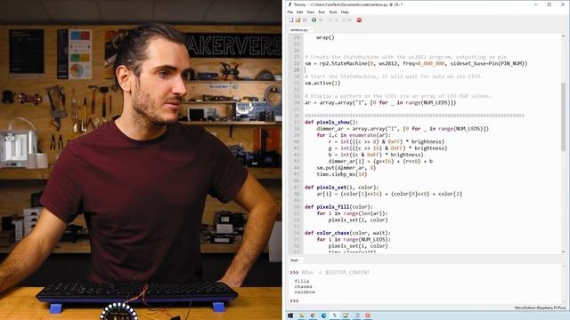 How to Use WS2812B RGB LEDs with Raspberry Pi Pico (using MicroPython)