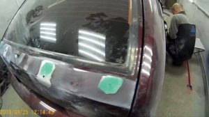 ваз 2114 удар в капот . убираем рыжики с арок .и дверей