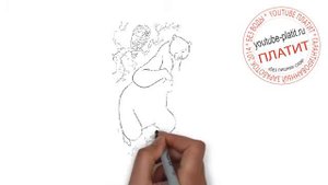 Учимся рисовать храбрую сердцем Храбрая сердцем спасает медведя рисунок