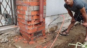 Устранение эрозии кирпичной кладки цокольный части дома,капиллярного подъёма жидкости в кладке!