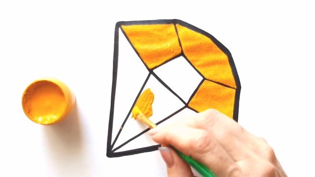 РИСУНОК БРИЛЛИАНТ / ДРАГОЦЕННЫЙ КАМЕНЬ РАСКРАСКА / УЧИМСЯ РИСОВАТЬ И РАСКРАШИВАТЬ / Нарисуй Ка смотреть онлайн